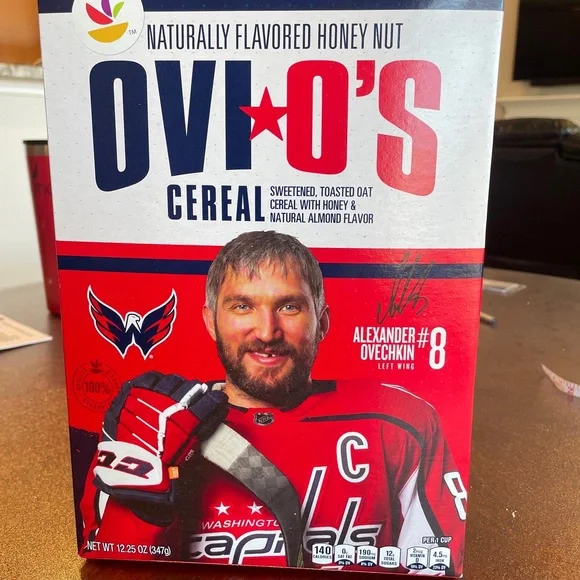 OVI O'S Cereal ALEXANDER OVECHKIN #8 Washington Capitals Collectors Edition 2020 - Picture 1 of 6